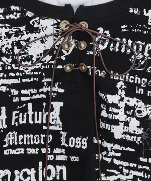 ハトメネックデザインSSトップス