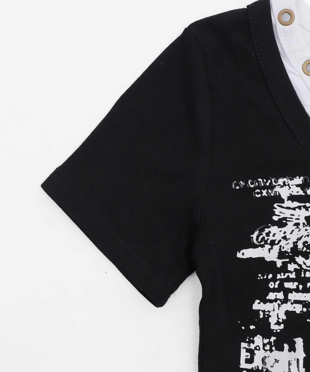 ハトメネックデザインSSトップス