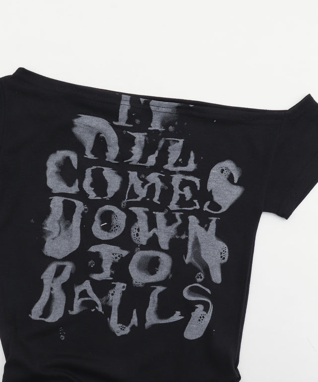 ペイントワンショルダーTOP