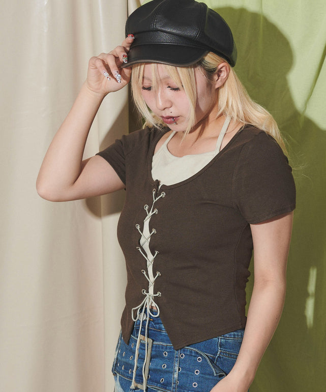 ブラウン モデル：155cm F着用