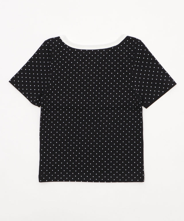 ヘンリーネックドッド刺繍ロゴT