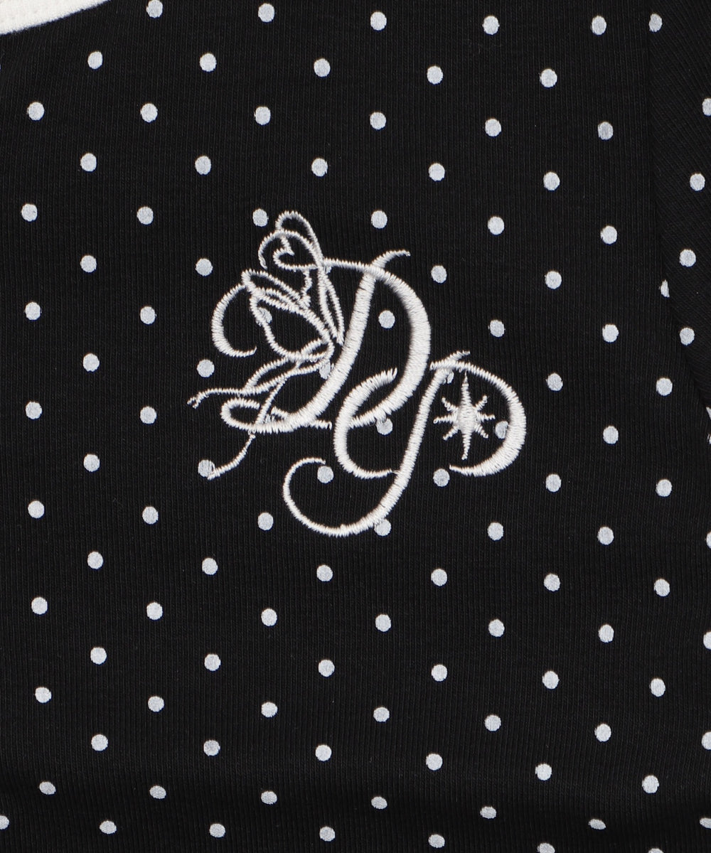 ヘンリーネックドッド刺繍ロゴT