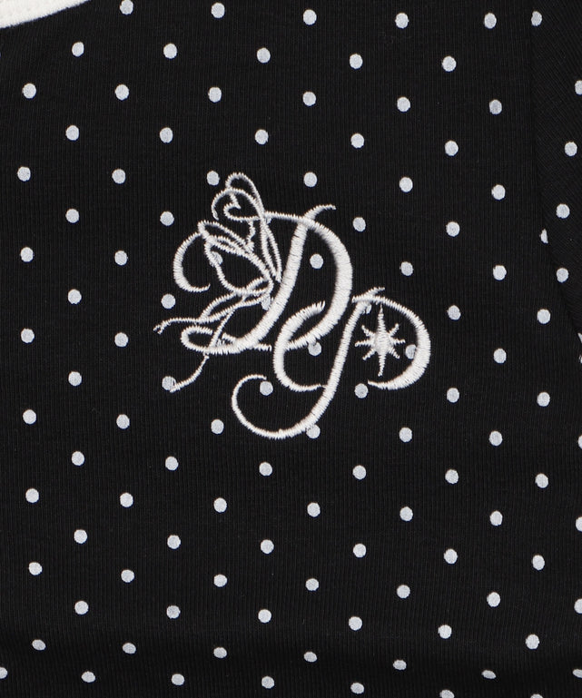 ヘンリーネックドッド刺繍ロゴT