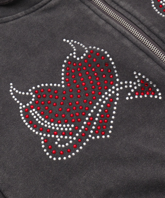 HEARTDEVIL　SSピグメントパーカー