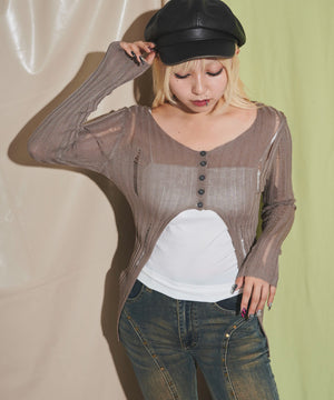 ブラウン モデル：155cm F着用