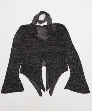 フロントボタンバタフライカーデ