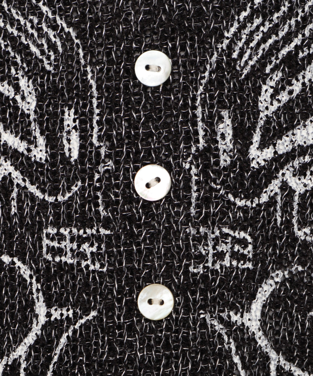 フロントボタンバタフライカーデ