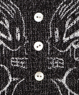 フロントボタンバタフライカーデ