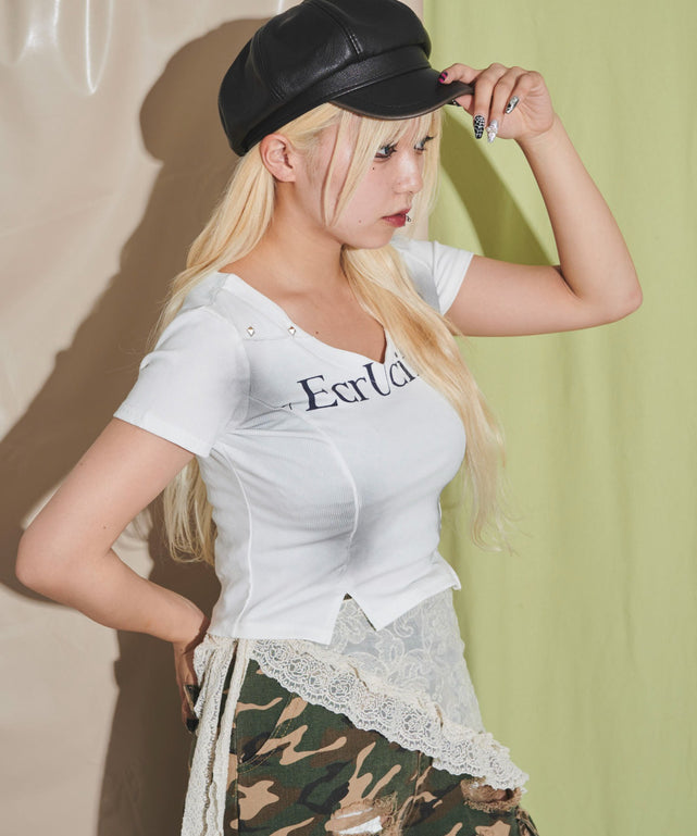 ホワイト モデル：155cm F着用