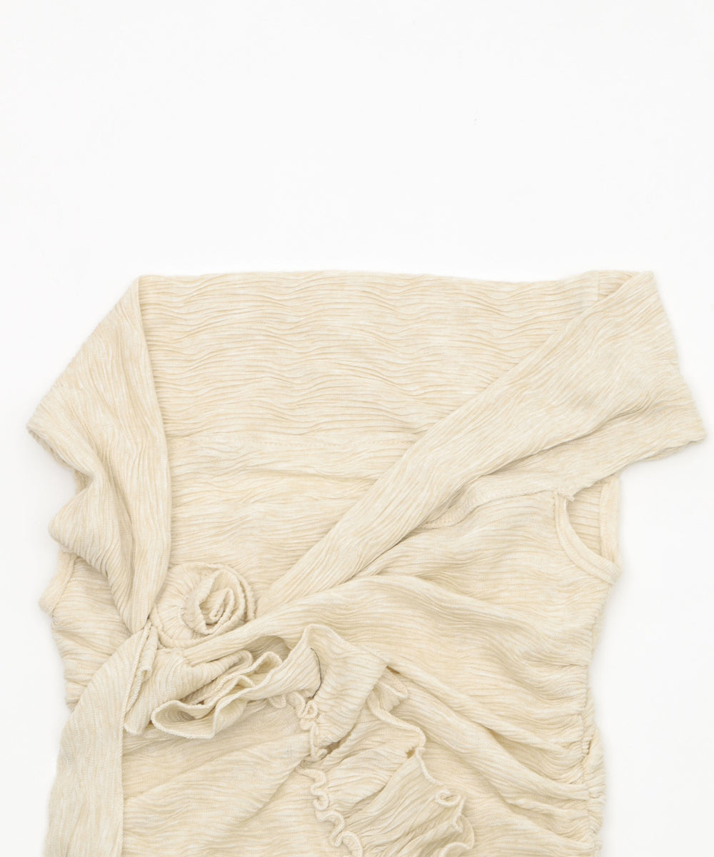 ローズアシメフリルTOP