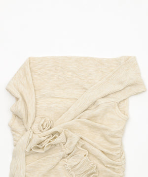 ローズアシメフリルTOP