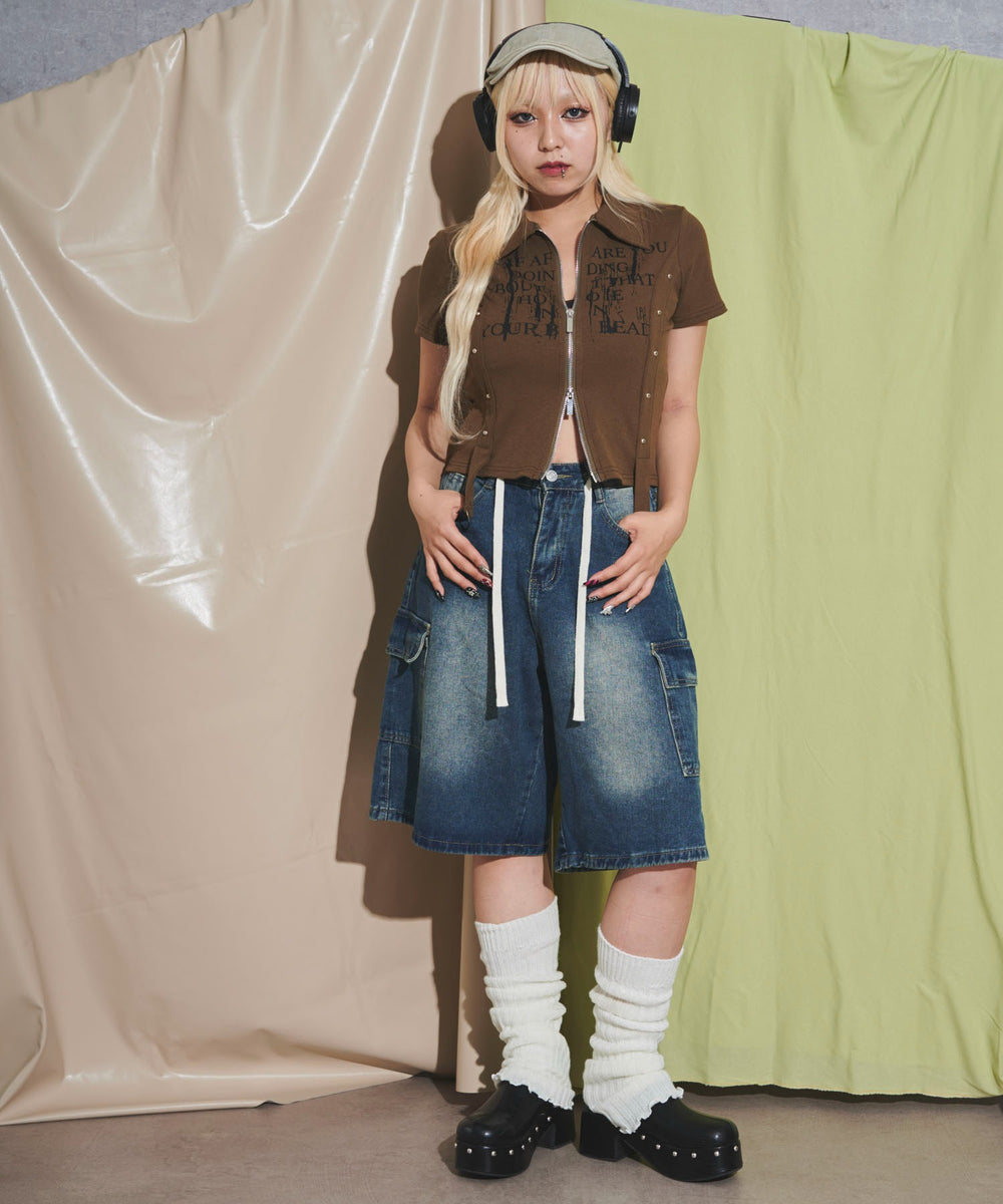 カーキ モデル：155cm F着用