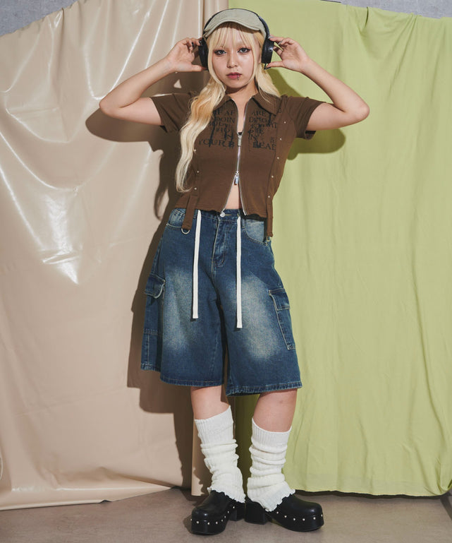 カーキ モデル：155cm F着用