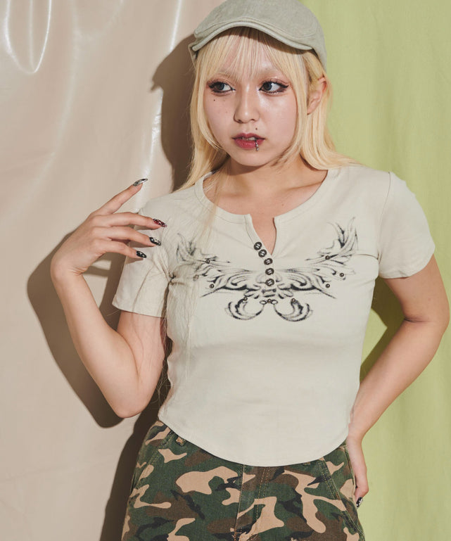 ベージュ モデル：155cm F着用