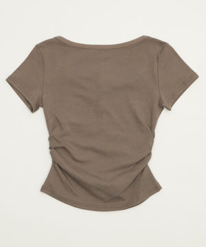 サイドギャザーハトメストリングT