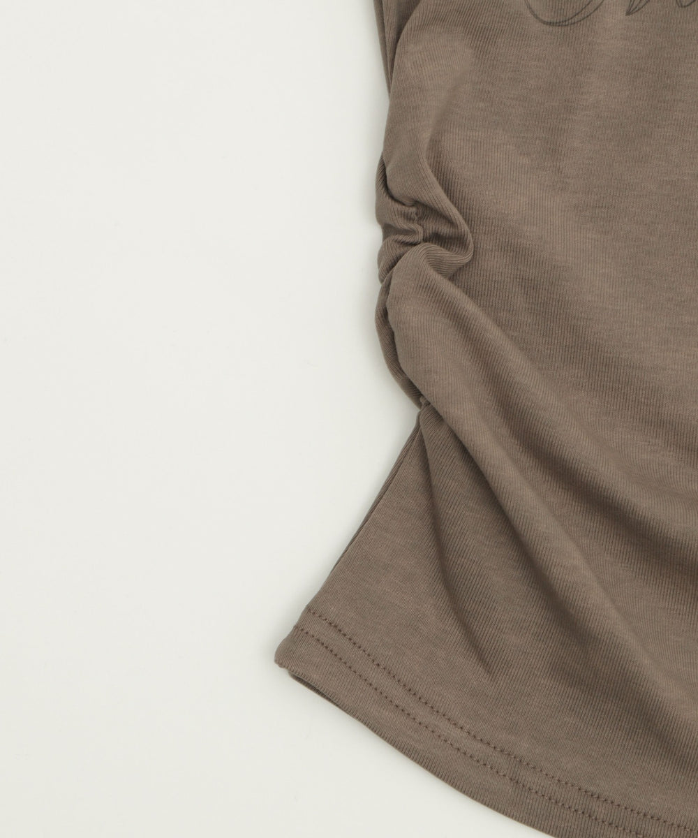 サイドギャザーハトメストリングT