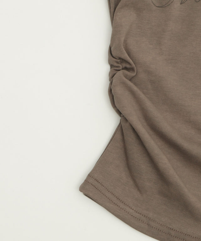 サイドギャザーハトメストリングT