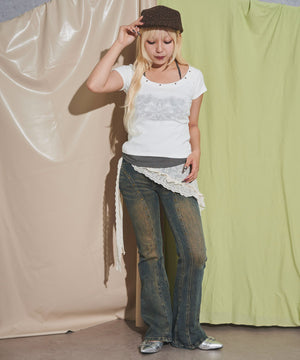 ホワイト モデル：155cm F着用