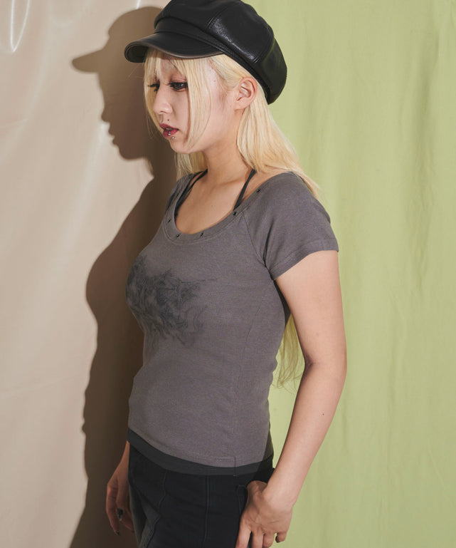 チャコール モデル：155cm F着用