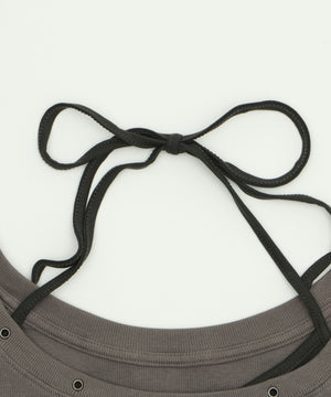 ハトメレイヤードグラフィックT