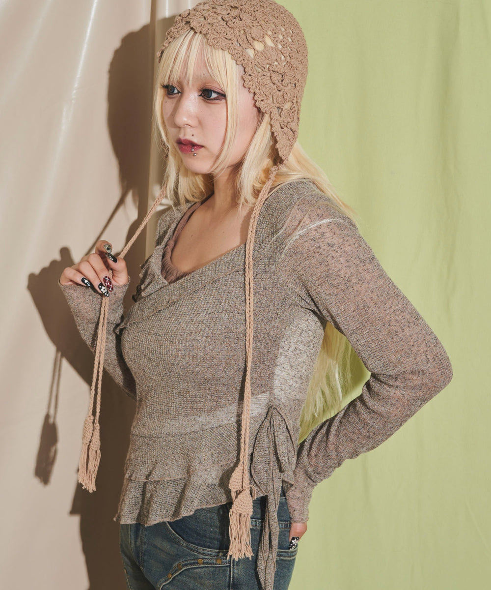 ブラウン モデル：155cm F着用