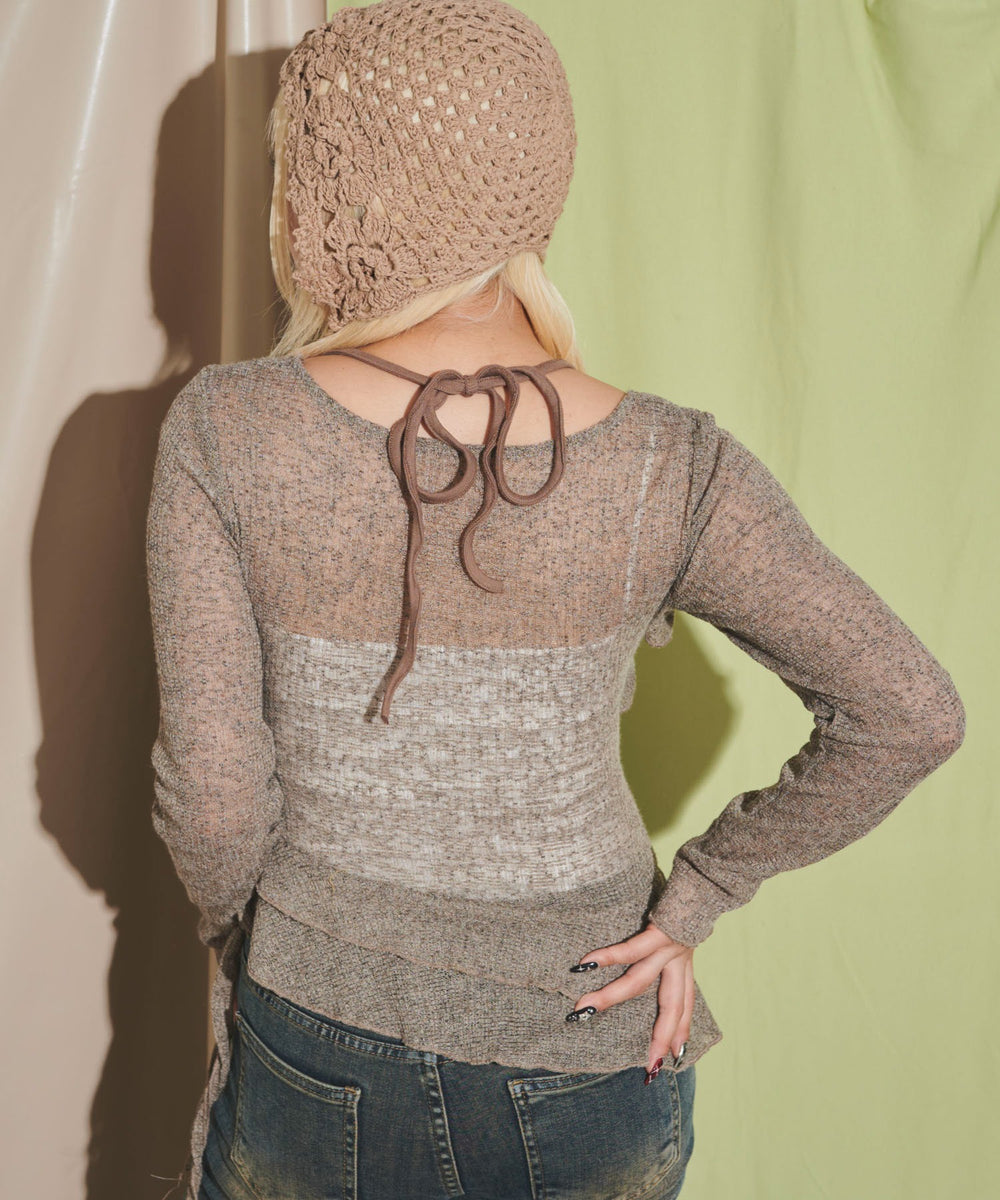 ブラウン モデル：155cm F着用