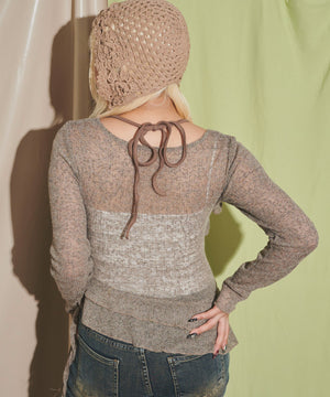 ブラウン モデル：155cm F着用