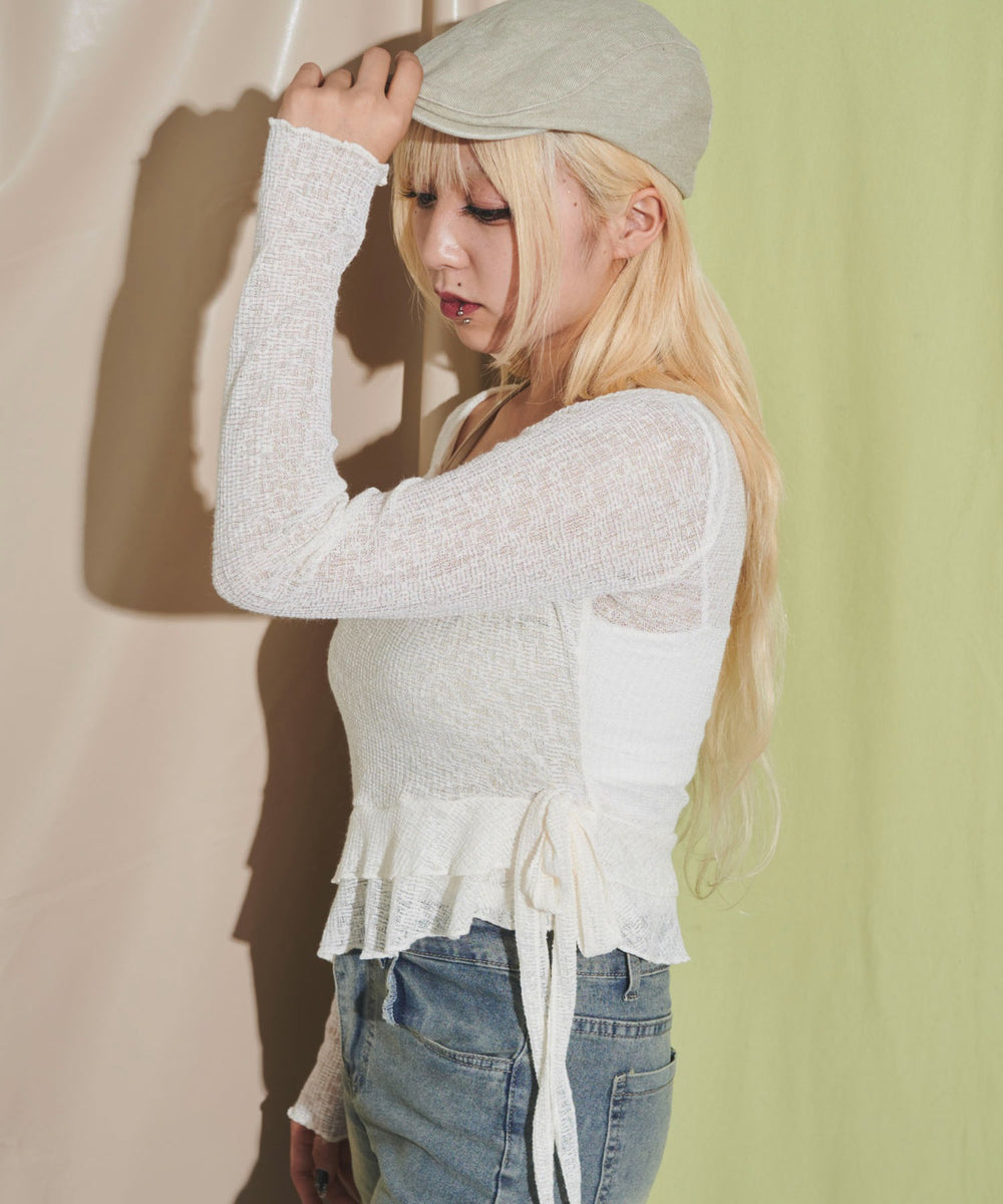 ホワイトアイボリー モデル：155cm F着用