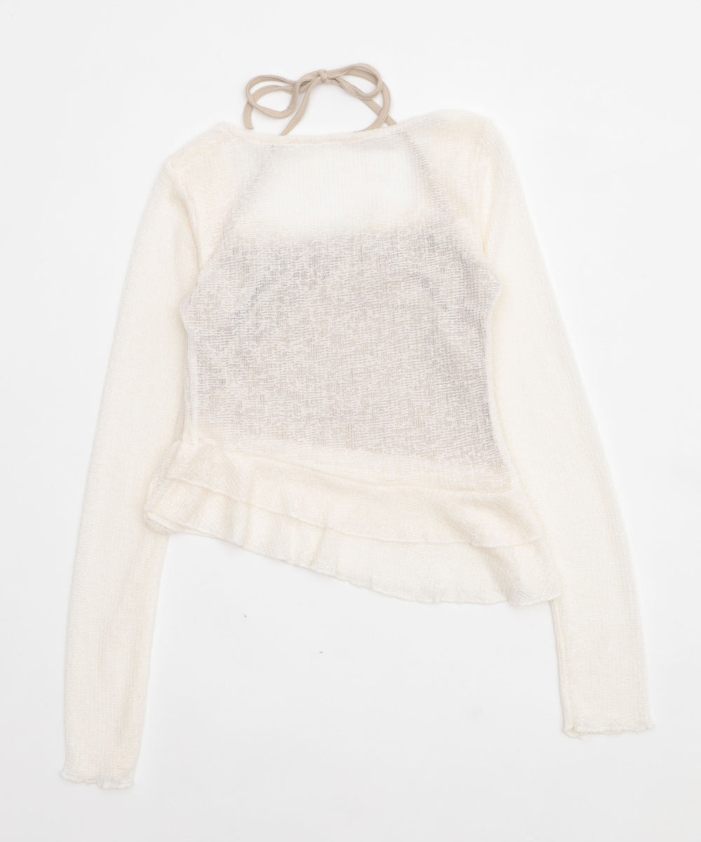 キャミレイヤードフリルデザインTOP