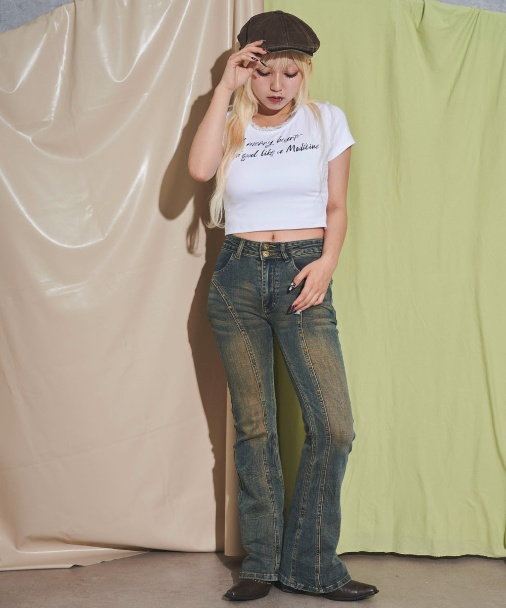 ホワイト モデル：155cm F着用