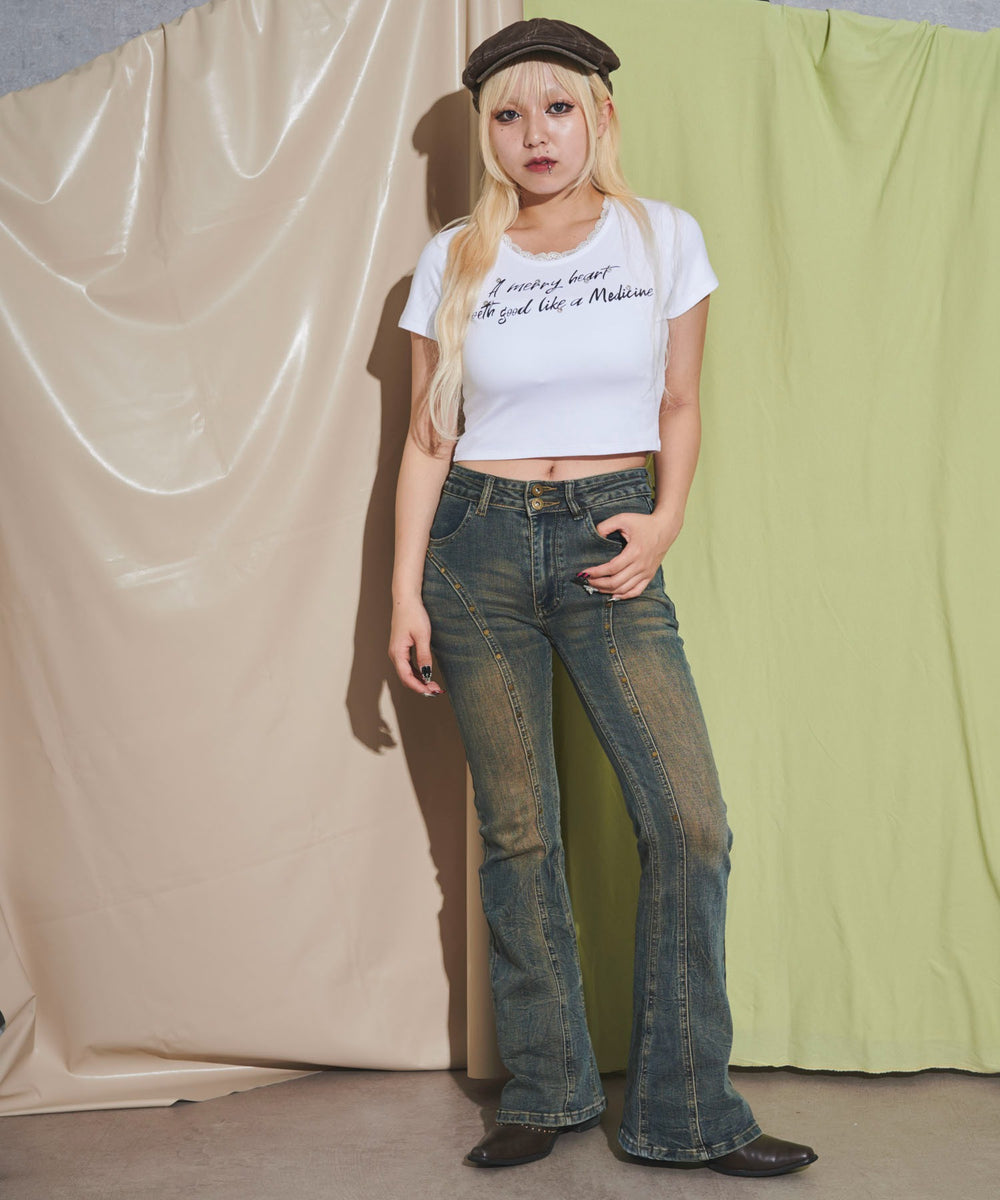 ホワイト モデル：155cm F着用