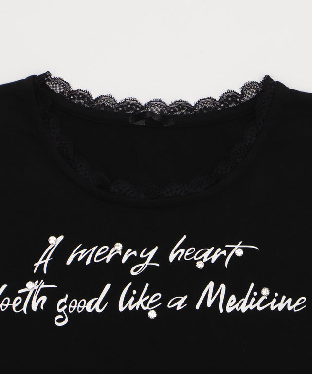 レースロゴスタッズT