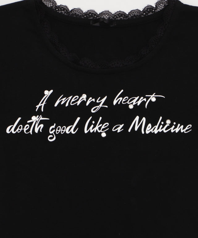 レースロゴスタッズT