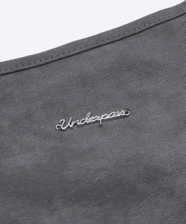 ブローチ付きフリルキャミワンピ