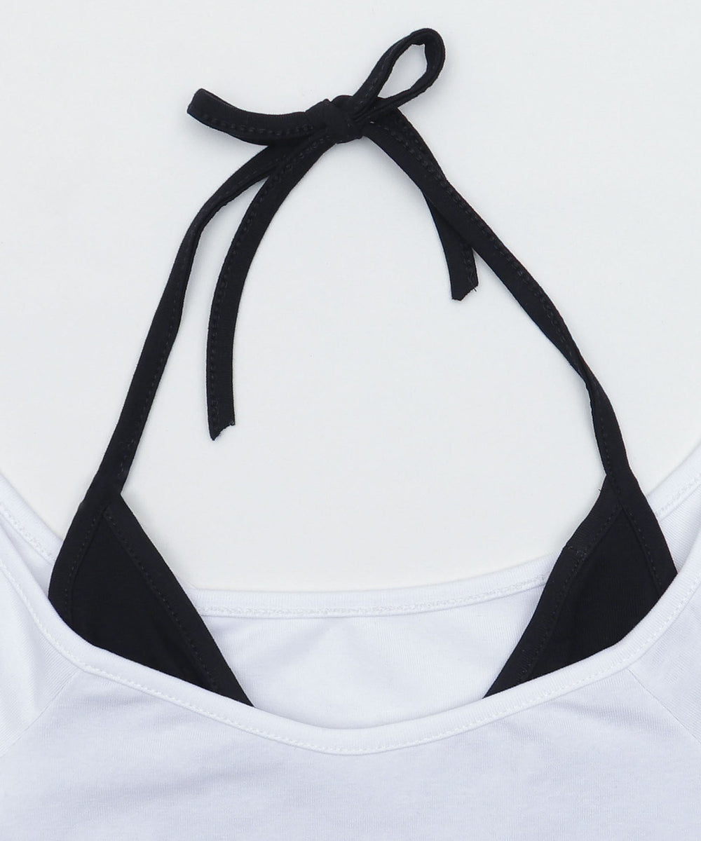 レイヤードプリントロゴT