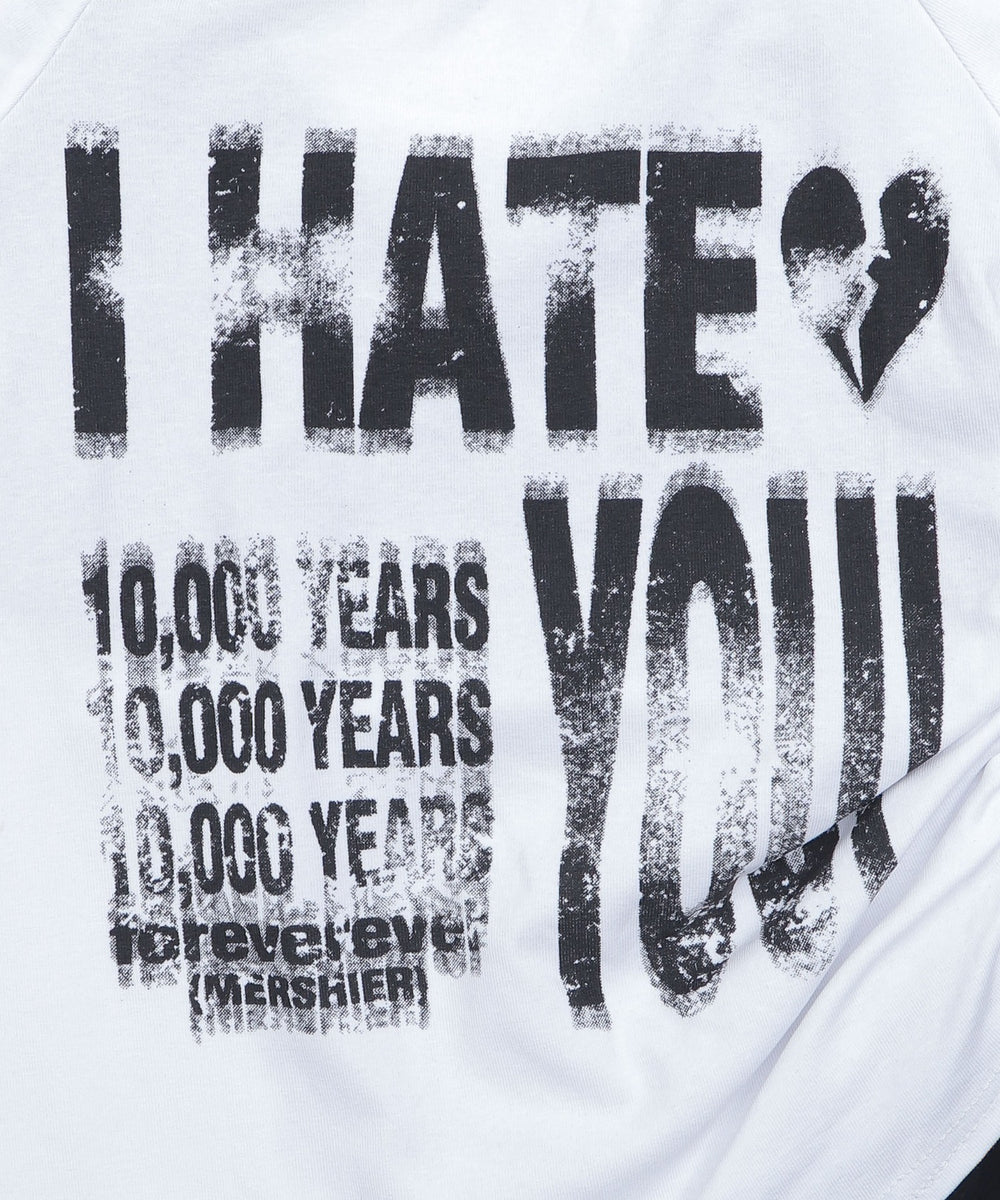 レイヤードプリントロゴT