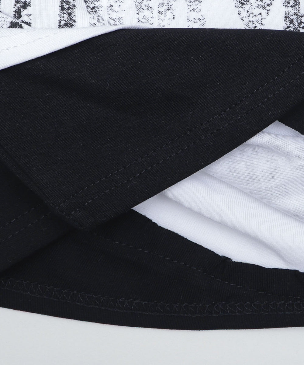 レイヤードプリントロゴT