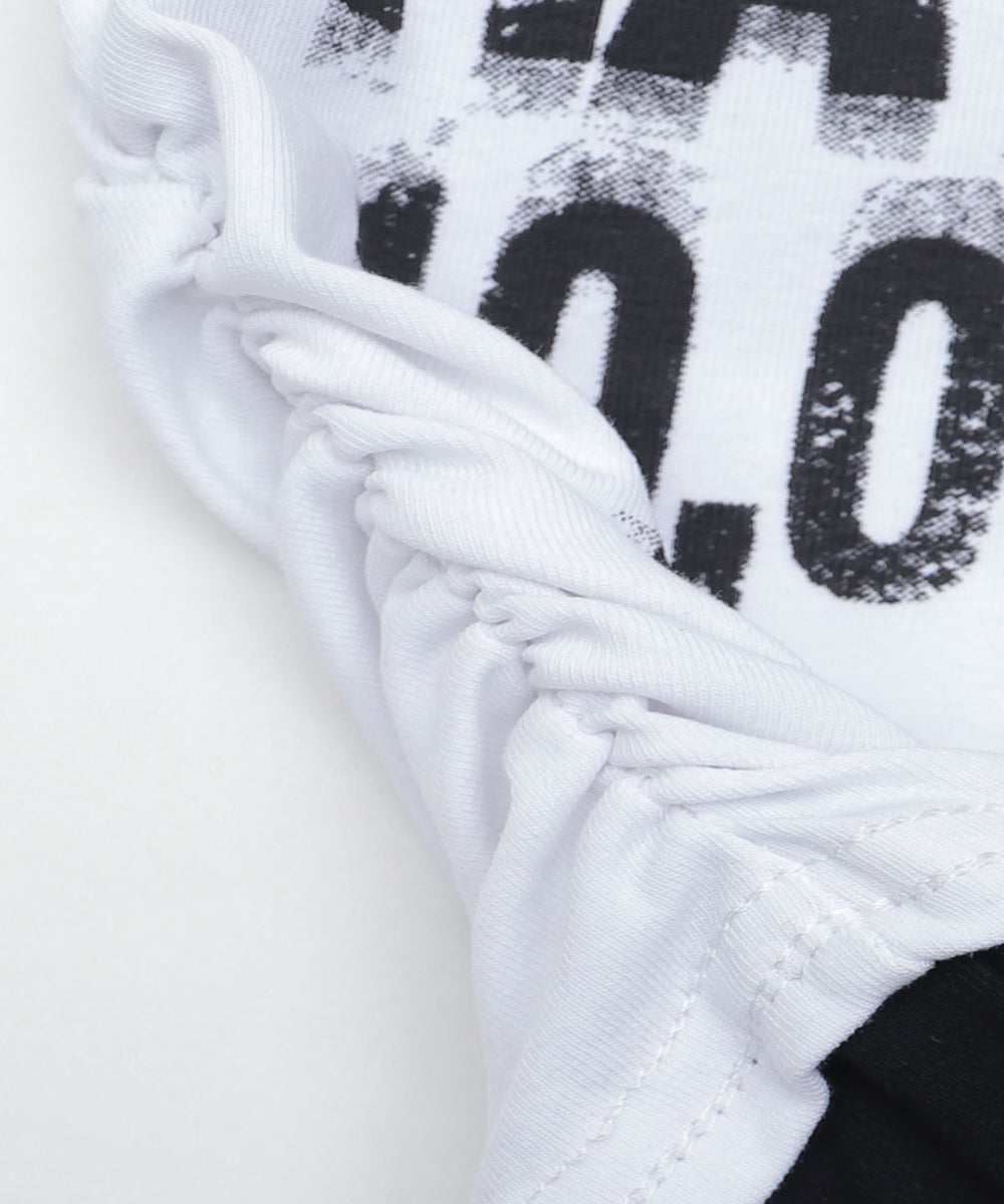 レイヤードプリントロゴT