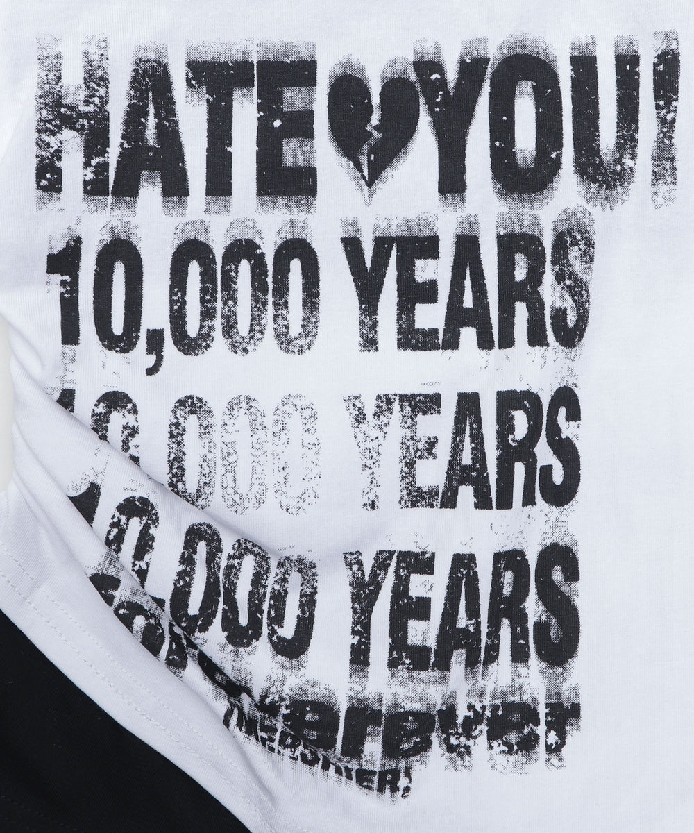 レイヤードプリントロゴT