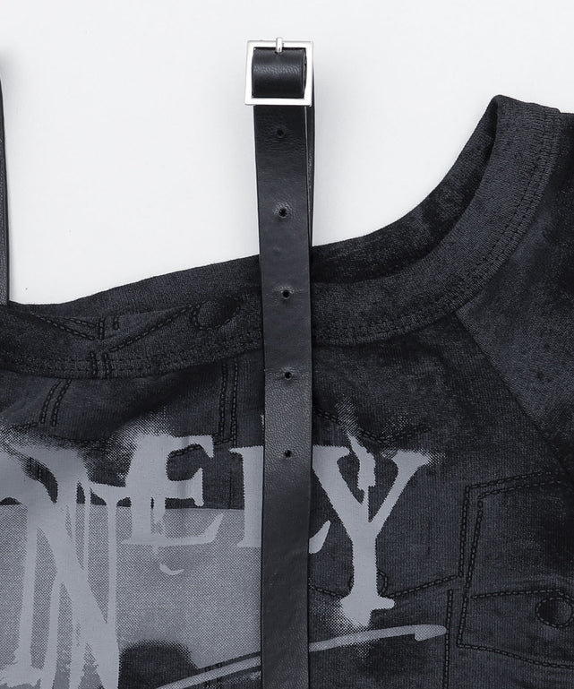 ショルダーストラップオフショルT