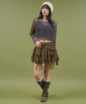 ブラウン モデル：160cm F着用