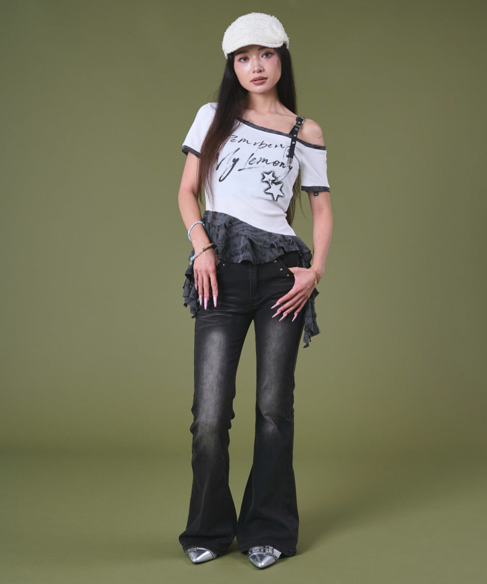 杢グレー モデル：163cm F着用