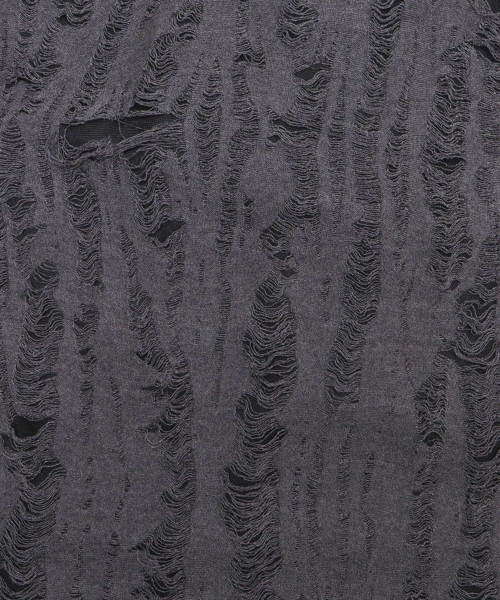 レイヤードダメージレースアップTOP