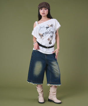 オフホワイト モデル：163cm F着用