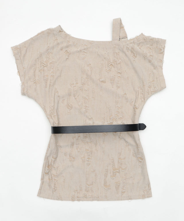 バタフライダメージショルダ－T