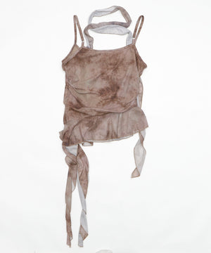 タイダイシアーサイドフリルキャミ