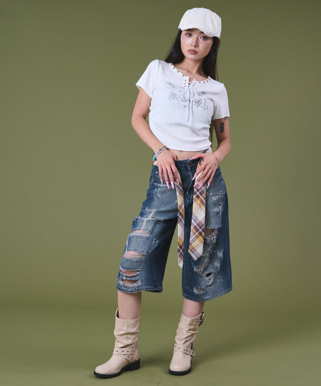 デニム モデル：163cm S着用