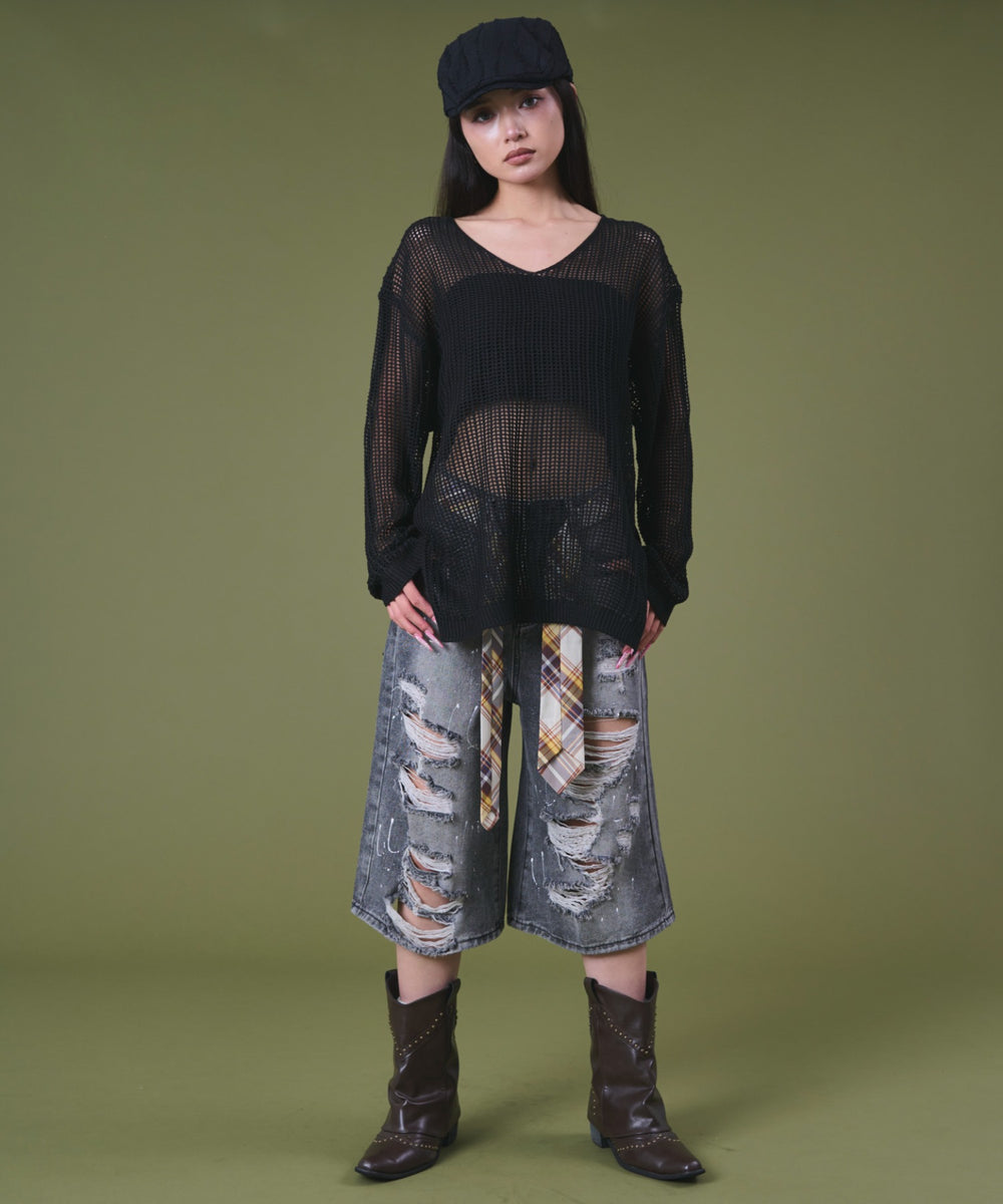 デニムブラック モデル：163cm S着用