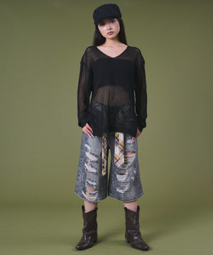 デニムブラック モデル：163cm S着用