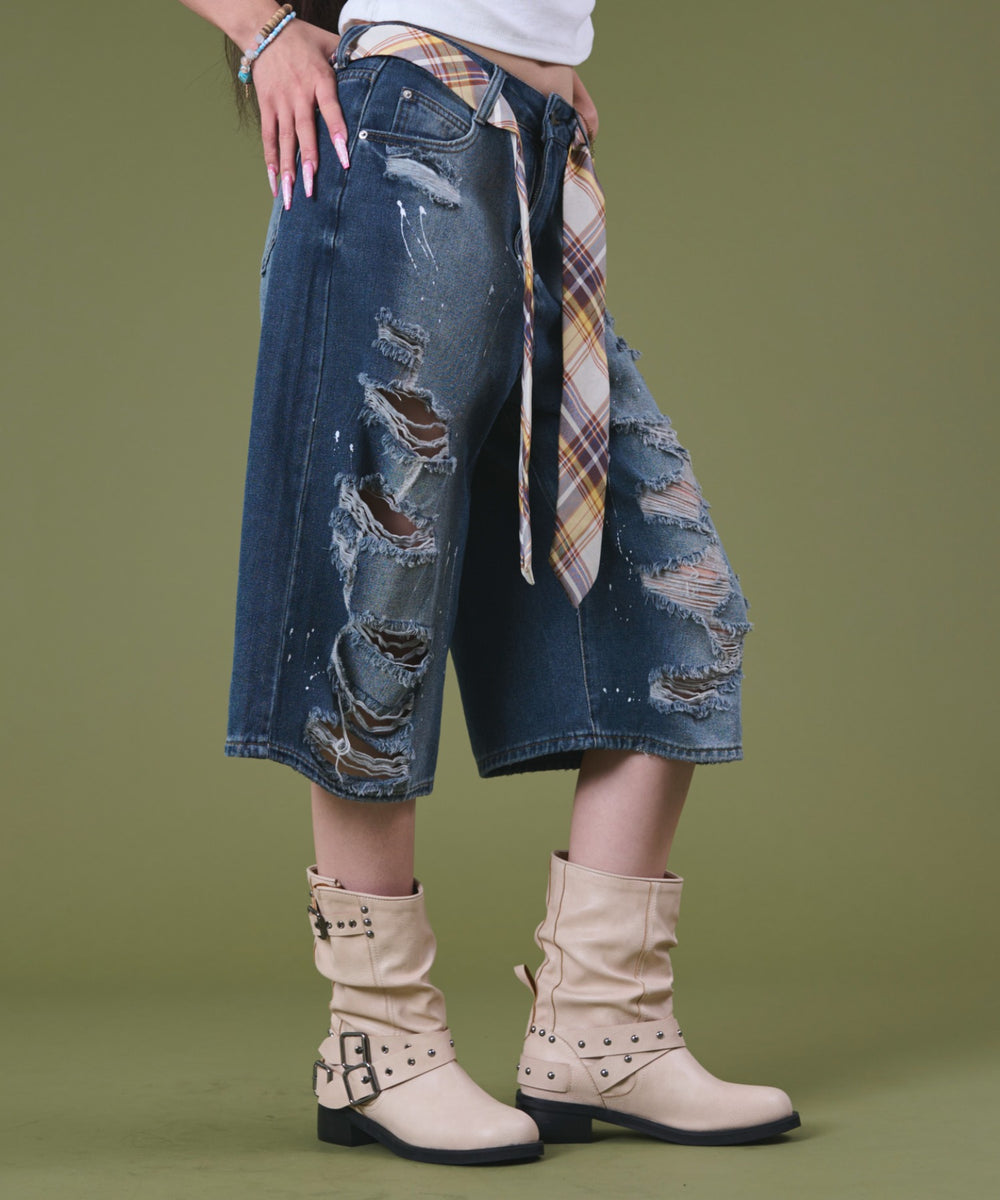 デニム モデル：163cm S着用